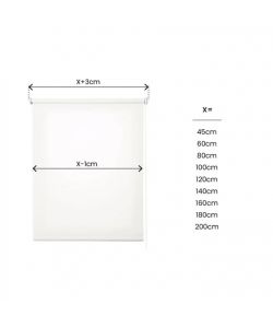 STOR PLANET Tenda a Rullo Filtrante Bianco 80x250 cm per Interni