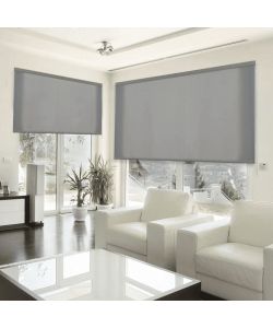 STOR PLANET Tenda a Rullo Traslucida Grigio Asfalto 200x250 cm Interni
