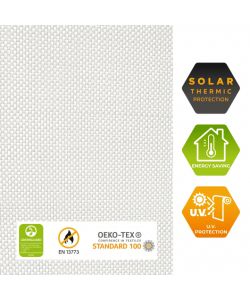 STOR PLANET Tenda a Rullo Screen Bianco 180x180 cm per Interni Isolante