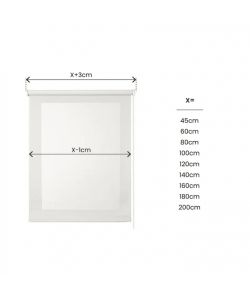 STOR PLANET Tenda a Rullo Screen Bianco 180x180 cm per Interni Isolante
