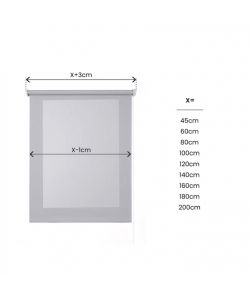 STOR PLANET Tenda a rullo Screen Grigio 140x250 cm per Interni Filtrante