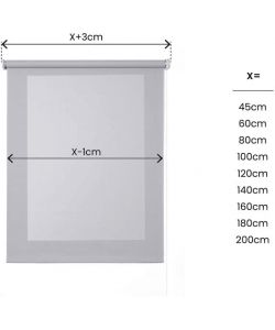 STOR PLANET Tenda a Rullo Screen Grigia 180x180 cm per Interni