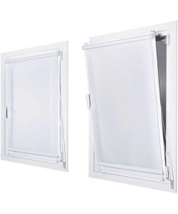 STOR PLANET Tenda a Rullo Filtrante Bianco 90x180 cm Senza Fori Interni