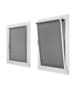 CLIPeFIX - Tenda a rullo semifiltrante Gris asfalto 75x180