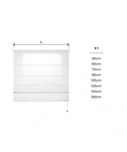 STOR PLANET Tenda a pacchetto steccata ecru 75x175 cm per finestre