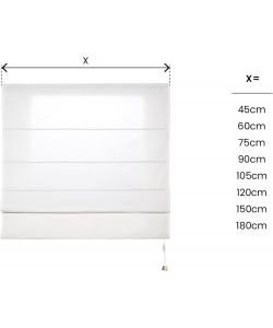 STOR PLANET Tenda a Pacchetto Traslucida Bianco 120x175 cm per Interni