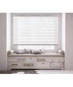 Cintacor Tenda a Rullo Giorno e Notte SQUARE Bianco 120x250 cm