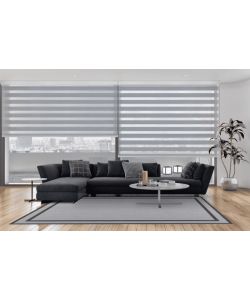 STOR PLANET Tenda a Rullo Giorno e Notte Argento 120x250cm Premium