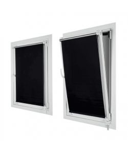 STOR PLANET Tenda Rullo Oscurante Nero 45x180 cm Installazione Facile
