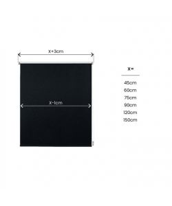 STOR PLANET Tenda Rullo Oscurante Nero 45x180 cm Installazione Facile