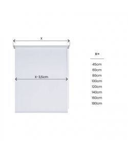 Stor Planet Tenda Oscurante Night a Rullo Bianco Opaco 100x180 cm