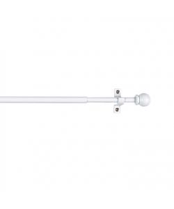 Stor Planet Porta Tenda Estensibile 120-215 cm Metallo Bianco Design Sfera