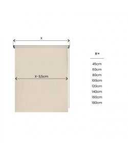 STOR PLANET Tenda a Rullo Oscurante Night Sabbia 180x250 cm Interni