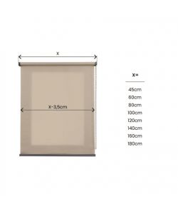 STOR PLANET Tenda a Rullo Semi Filtrante Camel 180x250 cm per Interni