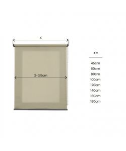STOR PLANET Tenda a Rullo Filtrante Sabbia 100x250cm per Interni