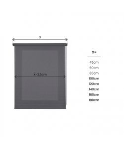 STOR PLANET Tenda a Rullo Filtrante Traslucida Grigio Marengo 45x180cm