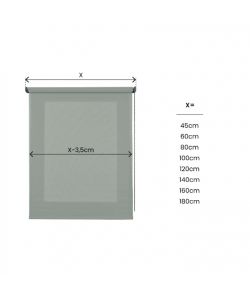 STOR PLANET Tenda a Rullo Filtrante Eucalipto 60x180cm per Interni