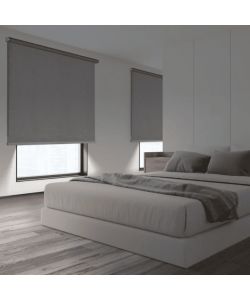 STOR PLANET Tenda a Rullo Oscurante Grigio 80x250cm Interni 100% Blackout