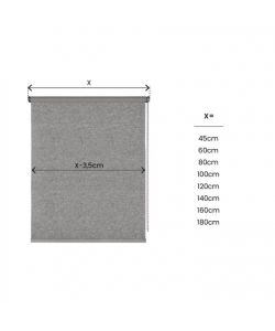 STOR PLANET Tenda a Rullo Oscurante Grigio 80x250cm Interni 100% Blackout