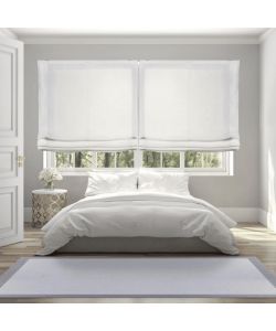 STOR PLANET Tenda a Pacchetto Bianco 90x175cm in Poliestere e Lino