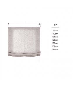 STOR PLANET Tenda a Pacchetto Linum Beige 105x250 cm con Catenella
