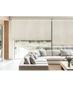 SCREEN PRO Tenda a Rullo Lino 100x250 cm - Filtraggio Luce UV e Sicurezza