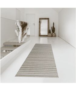 Stor Planet Tappeto vinilico stampato rettangolare 60x200 cm beige grigio