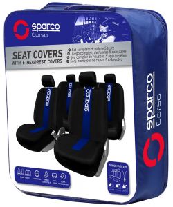 Set completo SPC1011 coprisedili blu per auto universali anteriori e posteriori