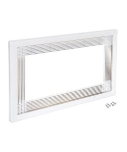 Emuca Cornice microonde, modulo 600 mm, Plastica, Bianco