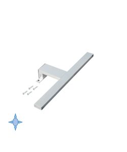 Emuca Applique LED per specchio di bagno, 300 mm Aquarius