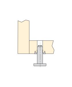 Emuca 20 piedini regolabili per mobile M10 23x46