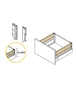 Emuca Kit Cassetto Cucina Vantage-Q 204mm Bianco - Cassetti per Mobile