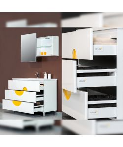Emuca Kit Cassetto Cucina Vantage-Q 204mm Bianco - Cassetti per Mobile