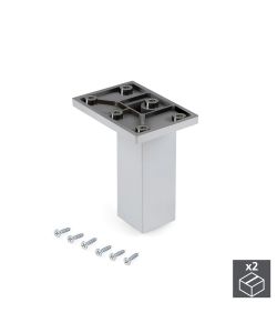 Emuca 2 piedini per mobili Smartfeet 1 100-110 mm cromo