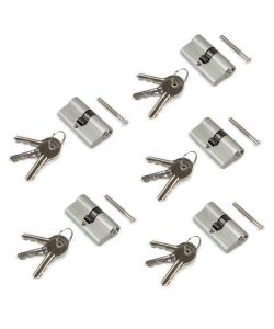 Emuca Cilindro serratura profilo europeo per porte 30 x 30 mm 5 sets