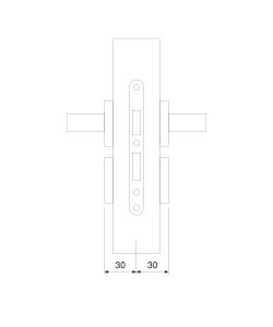 Emuca Cilindro serratura profilo europeo per porte 30 x 30 mm 5 sets