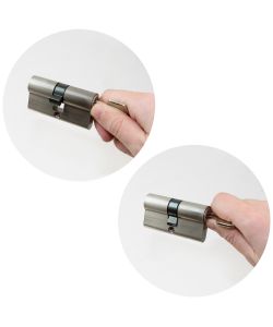 Emuca Cilindro serratura profilo europeo per porte 30 x 30 mm 5 sets
