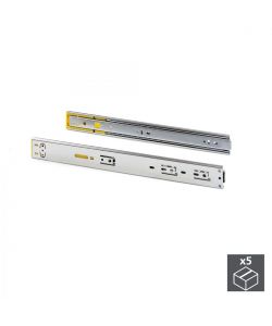 EMUCA KIT GUIDE PER CASSETTI A SFERA ESTRAZIONE TOTALE SISTEMA PUSH CHIUSURA SOFT 45 MM 15,5 X 6,0 X 56,5
