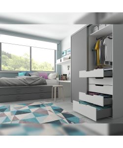 Emuca Kit Cassetto Cucina Concept - Altezza 185 mm - Profondit 450 mm - Grigio Antracite