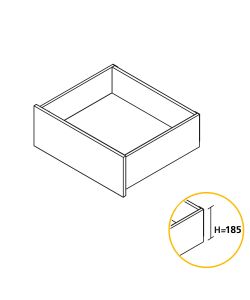 Emuca Kit Cassetto Cucina Concept Bianco 185mm x 450mm - Cassetti di Qualit