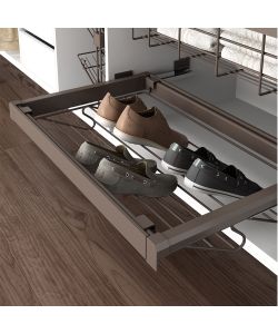 Emuca Kit Porta scarpe metallico con guide, modulo di 900 mm