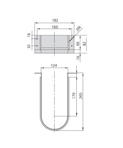 Emuca Salva Sifone Curvo per Cassetti Bagno - Plastica Grigia - 10 Pezzi
