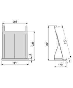 Emuca Supporto per tablet da appendere