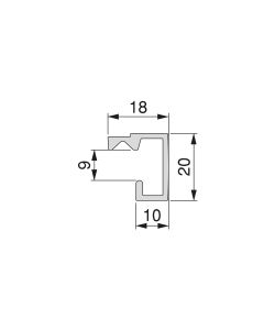 Emuca Profilo per accessori da cucina sospesi 110 cm