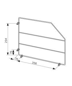 Emuca Kit Separatori Armadi Cucina - 4 Unit - Acciaio Cromato - 32x3x51 cm