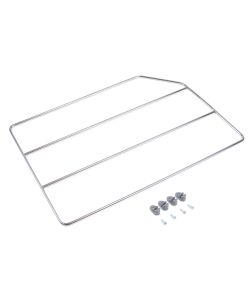 Emuca Kit Separatori Armadi Cucina - 4 Unit - Acciaio Cromato - 32x3x51 cm