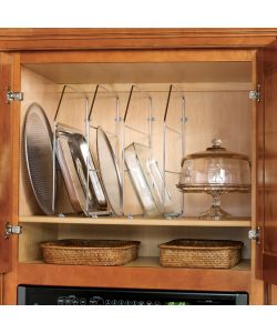 Emuca Kit Separatori Armadi Cucina - 4 Unit - Acciaio Cromato - 32x3x51 cm