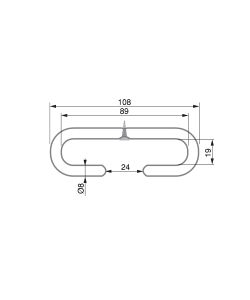 Emuca Portabicchieri in 4 linee, 280 mm