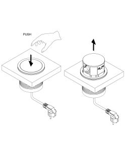 Emuca Torretta con 3 prese e con 2 usb nero