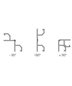 Emuca Kit battiscopa da cucina con accessori per unione, h 100 mm